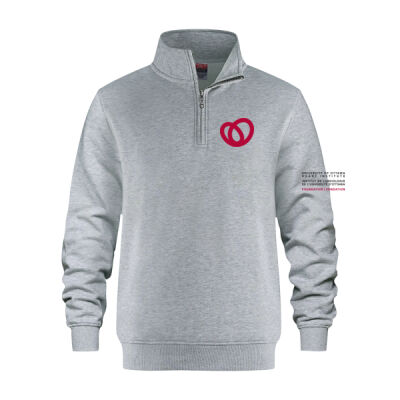 Flux Unisex Heart Institute Printed Quarter Zip Thumbnail