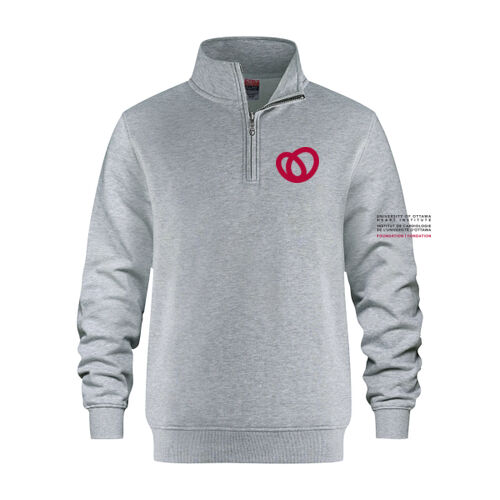 Flux Unisex Heart Institute Printed Quarter Zip Thumbnail
