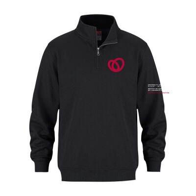Flux Unisex Heart Institute Printed Quarter Zip Thumbnail