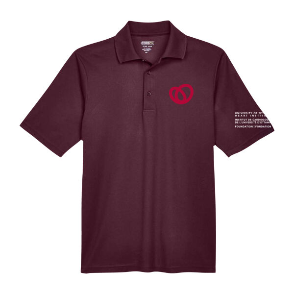 Core365 Unisex Heart Institute Printed Polo Thumbnail