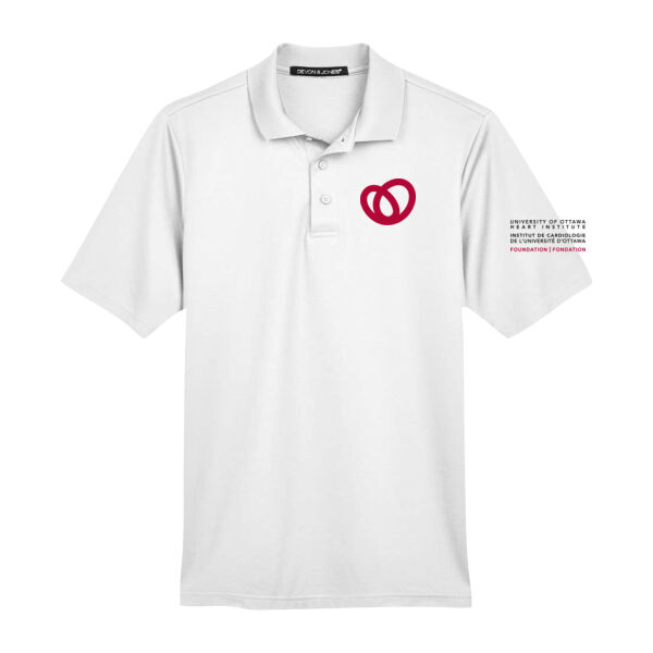 Devon & Jones Unisex Heart Institute Printed Polo Thumbnail