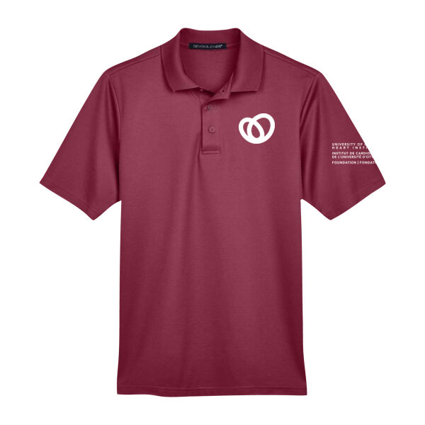 Devon & Jones Unisex Heart Institute Printed Polo Thumbnail