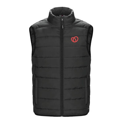 Chill Men's Heart Embroidered Puffy Vest Thumbnail