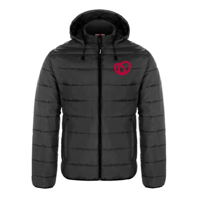 Glacial Unisex Heart Printed Puffy Jacket Thumbnail