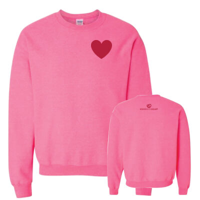 Gildan Unisex Heart Emblem Printed Crewneck Thumbnail