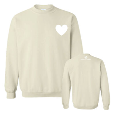 Gildan Unisex Heart Emblem Printed Crewneck Thumbnail