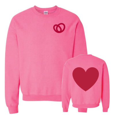 Gildan Unisex Heart Crest Printed Crewneck Thumbnail
