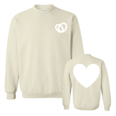 Gildan Unisex Heart Crest Printed Crewneck Thumbnail