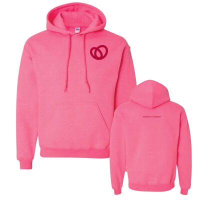 Gildan Unisex Give With Heart Printed Hoodie Thumbnail