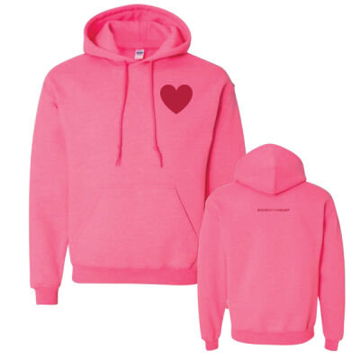 Gildan Unisex Heart Emblem Printed Hoodie Thumbnail