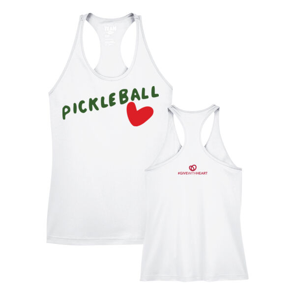Team 365 Women's Pickleball Heart Printed Tank Thumbnail