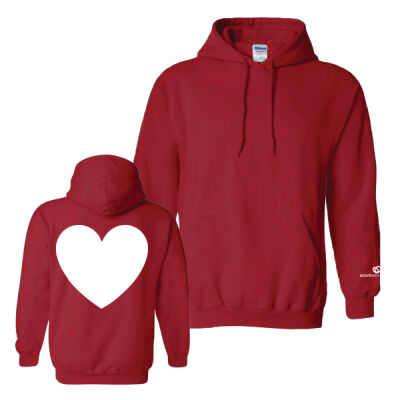 Gildan Unisex Big Heart & Wrist Printed Hoodies Thumbnail