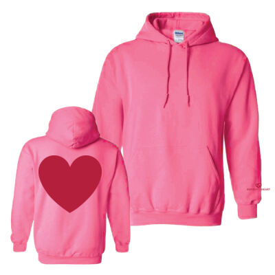Gildan Unisex Big Heart & Wrist Printed Hoodies Thumbnail