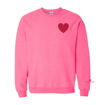 Gildan Unisex Little Heart & Wrist Printed Crewneck Thumbnail