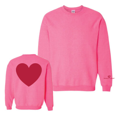 Gildan Unisex Big Heart & Wrist Printed Crewneck Thumbnail