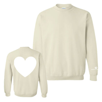 Gildan Unisex Big Heart & Wrist Printed Crewneck Thumbnail